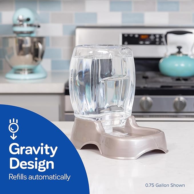 Large Capacity Gravity Pet Water Dispenser with Easy-Carry Cutouts – Automatic Refill Design for Cats & Dogs