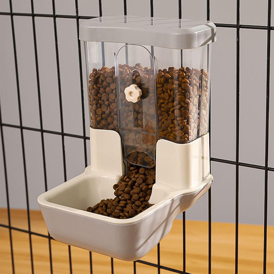 Hanging Adjustable Outlet Pet Food Dispenser – Large Capacity Gravity Feeder for Cats, Dogs, Rabbits & Small Animals