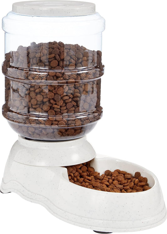 Large Capacity Automatic Pet Food Dispenser – Gravity Feeder for Cats & Dogs, Transparent Food Container, Non-Slip Base, Easy Refill & Cleaning, Ideal for Daily Use & Travel, 12" Height